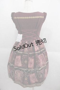 画像2: Innocent World / ストラホフ図書館肩フリルジャンパースカート  ボルドー I-25-05-29-059-IW-OP-HD-ZI