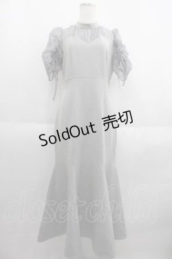画像1: An MILLE / シースルー切替ロングワンピース  グレー I-25-05-29-068-EL-OP-HD-ZI