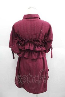 画像2: axes femme / マルチビスチェ付チュニック  ボルドー I-25-05-29-009-AX-TO-HD-ZI