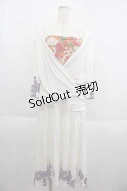 画像1: gouk / 重ね着風カシュクールワンピース  オフホワイト I-25-05-29-086-GO-OP-HD-ZI