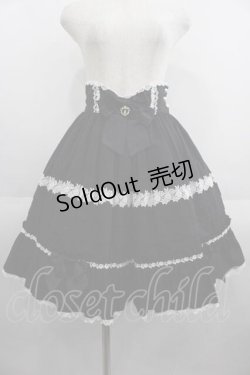 画像1: BABY,THE STARS SHINE BRIGHT / Dear Roseスカート  黒Ｘ白 I-25-05-29-087-BA-SK-HD-ZI