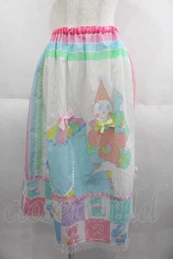画像1: Nile Perch / パッチワーク風プリントスカート  カラフル I-25-05-29-090-LO-SK-HD-ZI
