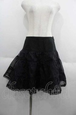 画像1: Victorian maiden / チュールパニエ  黒 I-25-05-29-092-CL-SK-HD-ZI