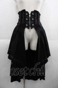Ozz oneste / 薔薇刺繍コルセット  黒Ｘ赤 I-25-05-29-096-OO-ZA-HD-ZI