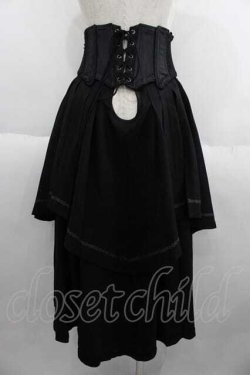 画像2: Ozz oneste / 薔薇刺繍コルセット  黒Ｘ赤 I-25-05-29-096-OO-ZA-HD-ZI