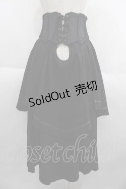 画像2: Ozz oneste / 薔薇刺繍コルセット  黒Ｘ赤 I-25-05-29-096-OO-ZA-HD-ZI