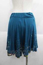 画像2: 【SALE】gouk / 桜ptショートパンツ  ブルーグリーン I-25-05-29-102-GO-PA-HD-ZT212 (2)