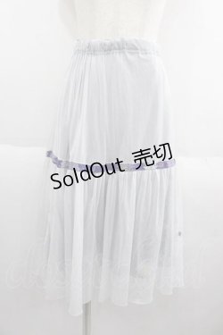 画像1: gouk / チュール重ねスカート  ブルーグリーン I-25-05-29-103-GO-SK-HD-ZI