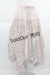 PINK HOUSE / エターナルローズパッチワークスカート  ピンク I-25-05-29-105-LO-SK-HD-ZI