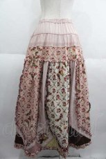画像2: PINK HOUSE / エターナルローズパッチワークスカート  ピンク I-25-05-29-105-LO-SK-HD-ZI (2)
