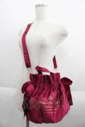Maison de FLEUR / ギャザー2WAYショルダーバッグ  ボルドー I-25-05-29-112-LO-BG-HD-ZI