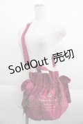Maison de FLEUR / ギャザー2WAYショルダーバッグ  ボルドー I-25-05-29-112-LO-BG-HD-ZI