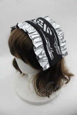 画像1: REFLEM / メタリック切り替えジャージヘッドドレス  シルバーＸ黒 I-25-05-29-117-PU-AC-HD-ZI (1)