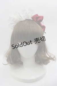 BABY,THE STARS SHINE BRIGHT / STRAWBERRYカフェカチューシャ  赤Ｘ白 I-25-05-29-120-BA-AC-HD-ZI