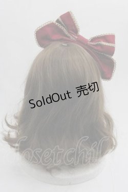 画像2: Angelic Pretty / Cuteブレードカチューシャ  ボルドー I-25-05-29-122-AP-AC-HD-ZI