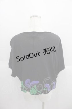 画像2: gouk / 朝顔pt重ね着風トップス  ブラック I-25-05-29-027-GO-TO-HD-ZI