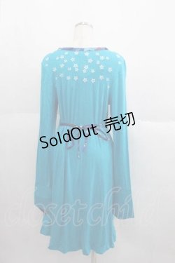 画像2: gouk / 桜刺繍ロングカーディガン  ブルー I-25-05-29-028-GO-TO-HD-ZI