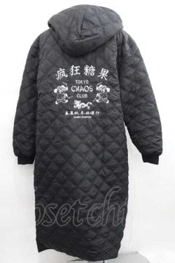 画像2: Candy Stripper / TOKYO CHAOS CLUB QUILTING COAT  黒Ｘ白 I-25-05-29-047-PU-CO-HD-ZI