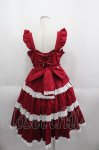画像2: Angelic Pretty / Romanticティアードジャンパースカート  赤Ｘ白 I-25-06-01-050-AP-OP-HD-ZI (2)