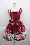 Angelic Pretty / Wonder Storyエプロン風スカート  ボルドー I-25-06-01-051-AP-SK-HD-ZI