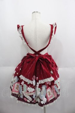 画像2: Angelic Pretty / Wonder Storyエプロン風スカート  ボルドー I-25-06-01-051-AP-SK-HD-ZI