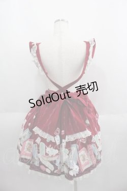 画像2: Angelic Pretty / Wonder Storyエプロン風スカート  ボルドー I-25-06-01-051-AP-SK-HD-ZI