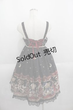 画像2: Angelic Pretty / Dream Bearジャンパースカート  黒 I-25-06-01-055-AP-OP-HD-ZI