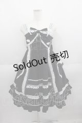 BABY,THE STARS SHINE BRIGHT / くみゃちゃんのHeart Sugar Decorationジャンパースカート  黒Ｘ白 I-25-06-01-056-BA-OP-HD-ZI