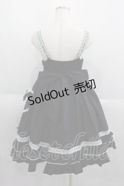 画像2: BABY,THE STARS SHINE BRIGHT / くみゃちゃんのHeart Sugar Decorationジャンパースカート  黒Ｘ白 I-25-06-01-056-BA-OP-HD-ZI