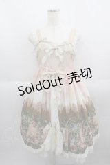 BABY,THE STARS SHINE BRIGHT / 月夜の森の AURORA Soiree 柄プリンセスジャンパースカート  ピンク I-25-06-01-058-BA-OP-HD-ZI