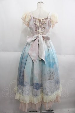 画像2: BABY,THE STARS SHINE BRIGHT / L'echelle de l'ange〜天使のセラピー〜柄フリルジャンパースカート  生成り I-25-06-01-059-BA-OP-HD-ZI
