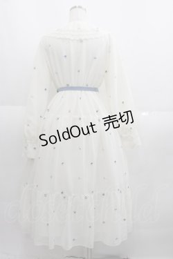 画像2: Melody BasKet / Petit rose刺繍フロントボタンワンピース  アイボリー I-25-06-01-066-LO-OP-HD-ZI