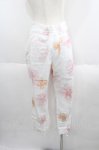 画像2: LIZ LISA / 花柄クロップドパンツ  白Ｘピンク I-25-06-01-114-LO-PA-HD-ZI (2)