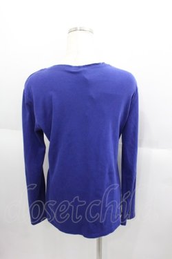 画像2: Ozz Croce / クロス刺繍羽根プリントカットソー  青 I-25-06-01-033-OO-TO-HD-ZI