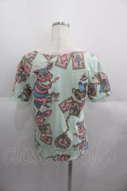 画像2: MALKOMALKA / 不思議の国のアリスモチーフTシャツ  ミント I-25-06-01-036-PU-TS-HD-ZI