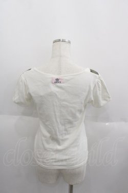 画像2: CHOICE / 王冠猫pt半袖ショート丈Tシャツ M ホワイト I-25-06-01-038-PU-TS-HD-ZI