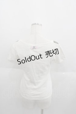 画像2: CHOICE / 王冠猫pt半袖ショート丈Tシャツ M ホワイト I-25-06-01-038-PU-TS-HD-ZI