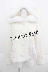 Angelic Pretty / TwinCatショートコート  アイボリー I-25-06-04-044-AP-CO-HD-ZI