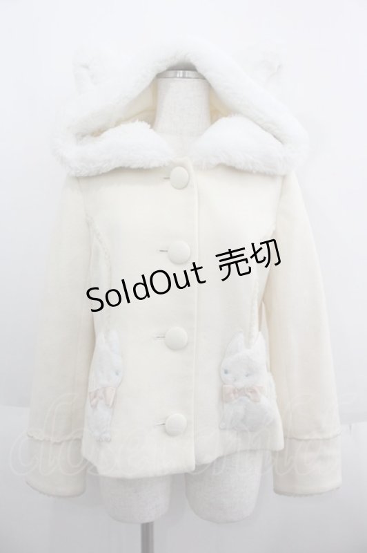 画像1: Angelic Pretty / TwinCatショートコート  アイボリー I-25-06-04-044-AP-CO-HD-ZI (1)