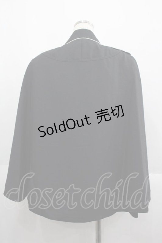 画像2: Moi-meme-Moitie / パイピングケープジャケット MEN 黒 I-25-06-04-045-MO-JA-HD-ZI (2)