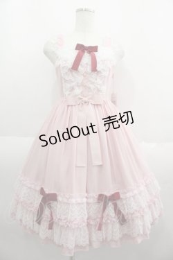 画像1: Angelic Pretty / Romantic Poemジャンパースカート  ピンク I-25-06-04-047-AP-OP-HD-ZI
