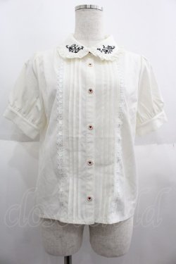 画像1: axes femme POETIQUE / 終わらないお茶会刺繍ブラウス  アイボリー I-25-06-04-007-AX-BL-HD-ZI