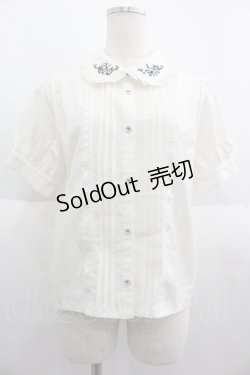画像1: axes femme POETIQUE / 終わらないお茶会刺繍ブラウス  アイボリー I-25-06-04-007-AX-BL-HD-ZI