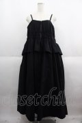 Candy Stripper / FRONT ZIP ONE-PIECE 2 黒 I-25-06-04-060-PU-OP-HD-ZI