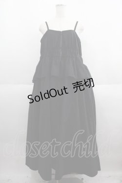 画像1: Candy Stripper / FRONT ZIP ONE-PIECE 2 黒 I-25-06-04-060-PU-OP-HD-ZI