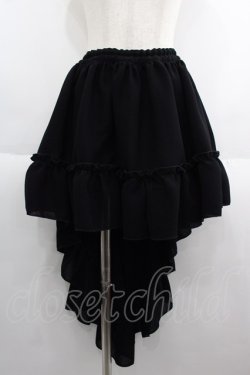 画像1: MARBLE / フィッシュテールフリルスカート  黒 I-25-06-04-073-GO-SK-HD-ZI