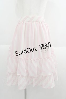 画像1: Shirley Temple / ストライプスカート 160 ピンク I-25-06-04-074-ET-SK-HD-ZI