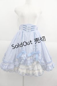 Hoshibako Works / MARION CREPES ×HoshibakoWorks デコレーションバッスルスカート  青 I-25-06-04-076-EL-SK-HD-ZI