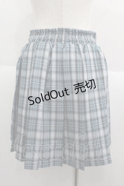 画像2: Ank Rouge / ハートベルトプリーツスカート  ブルーチェックＸ黒 I-25-06-04-077-CA-SK-HD-ZI