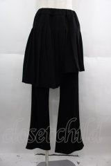 Candy Stripper / PLEATS LAYERED パンツ 2 黒 I-25-06-04-090-PU-PA-HD-ZI